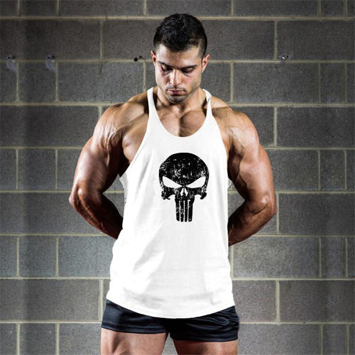 Brand Muscleguys gyms stringer tank top fitness men musculation vest bodybuilding clothing print undershirt solid tank tops