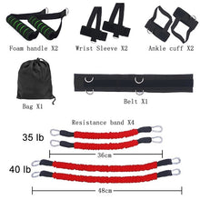 Load image into Gallery viewer, Sports Fitness Resistance Bands Set for Leg and Arm Exercises Boxing Muay Thai Home Gym Bouncing Strength Training Equipment