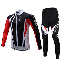 Load image into Gallery viewer, 2019 winter thermal Fleece cycling clothing Men road bike jersey bib set Sport bicycle clothes pro team suit mtb dress male kit