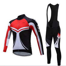 Load image into Gallery viewer, 2019 winter thermal Fleece cycling clothing Men road bike jersey bib set Sport bicycle clothes pro team suit mtb dress male kit