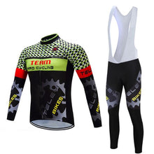 Load image into Gallery viewer, 2019 winter thermal Fleece cycling clothing Men road bike jersey bib set Sport bicycle clothes pro team suit mtb dress male kit