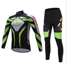 Load image into Gallery viewer, 2019 winter thermal Fleece cycling clothing Men road bike jersey bib set Sport bicycle clothes pro team suit mtb dress male kit