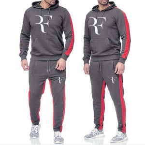 Nouveau 2019 printemps ensemble hommes vêtements de sport à la mode survêtements ensembles hommes musculation Hoodies + pantalon