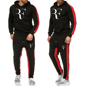 Nouveau 2019 printemps ensemble hommes vêtements de sport à la mode survêtements ensembles hommes musculation Hoodies + pantalon