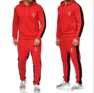 Nouveau 2019 printemps ensemble hommes vêtements de sport à la mode survêtements ensembles hommes musculation Hoodies + pantalon