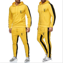 Load image into Gallery viewer, Nouveau 2019 printemps ensemble hommes vêtements de sport à la mode survêtements ensembles hommes musculation Hoodies + pantalon