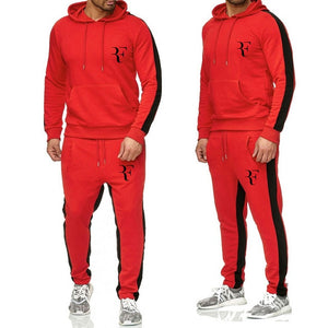 Nouveau 2019 printemps ensemble hommes vêtements de sport à la mode survêtements ensembles hommes musculation Hoodies + pantalon