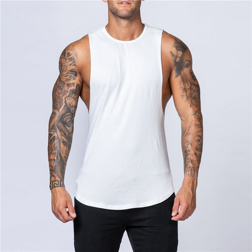 Fitness Singlets Sleeveless Workout Tank Top Men Gym Clothing Bodybuilding Musculation Vest Muscle Shirt Men