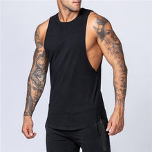 Load image into Gallery viewer, Fitness Singlets Sleeveless Workout Tank Top Men Gym Clothing Bodybuilding Musculation Vest Muscle Shirt Men