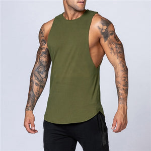 Fitness Singlets Sleeveless Workout Tank Top Men Gym Clothing Bodybuilding Musculation Vest Muscle Shirt Men