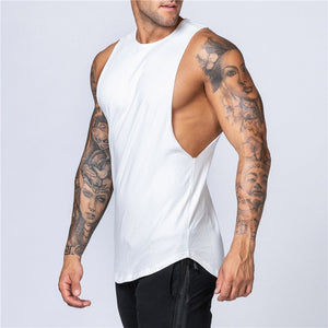 Fitness Singlets Sleeveless Workout Tank Top Men Gym Clothing Bodybuilding Musculation Vest Muscle Shirt Men