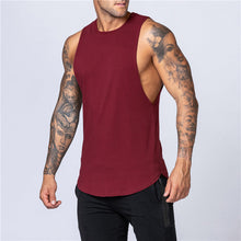 Load image into Gallery viewer, Fitness Singlets Sleeveless Workout Tank Top Men Gym Clothing Bodybuilding Musculation Vest Muscle Shirt Men