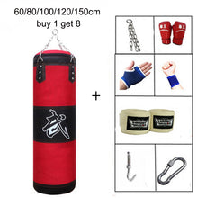 Load image into Gallery viewer, Training Fitness MMA Boxing Punching Bag with Hanger Empty Sport Kick Sandbag Muay Thai Boxer Gym Heavy Musculation Sandbag