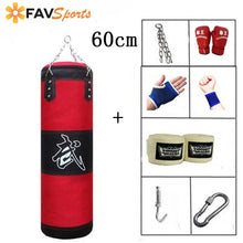 Load image into Gallery viewer, Training Fitness MMA Boxing Punching Bag with Hanger Empty Sport Kick Sandbag Muay Thai Boxer Gym Heavy Musculation Sandbag