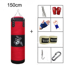 Load image into Gallery viewer, Training Fitness MMA Boxing Punching Bag with Hanger Empty Sport Kick Sandbag Muay Thai Boxer Gym Heavy Musculation Sandbag