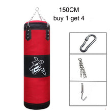 Load image into Gallery viewer, Training Fitness MMA Boxing Punching Bag with Hanger Empty Sport Kick Sandbag Muay Thai Boxer Gym Heavy Musculation Sandbag