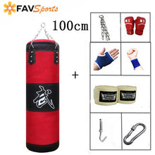 Load image into Gallery viewer, Training Fitness MMA Boxing Punching Bag with Hanger Empty Sport Kick Sandbag Muay Thai Boxer Gym Heavy Musculation Sandbag