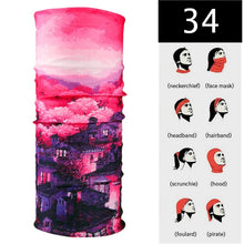 Load image into Gallery viewer, JLETOLI Windproof Sport Head Scarf Bike Magic Bandana Men Headbands Cycling Scarf Women Breathable Bicycle Scarf Face Mask