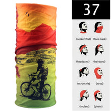 Load image into Gallery viewer, JLETOLI Windproof Sport Head Scarf Bike Magic Bandana Men Headbands Cycling Scarf Women Breathable Bicycle Scarf Face Mask