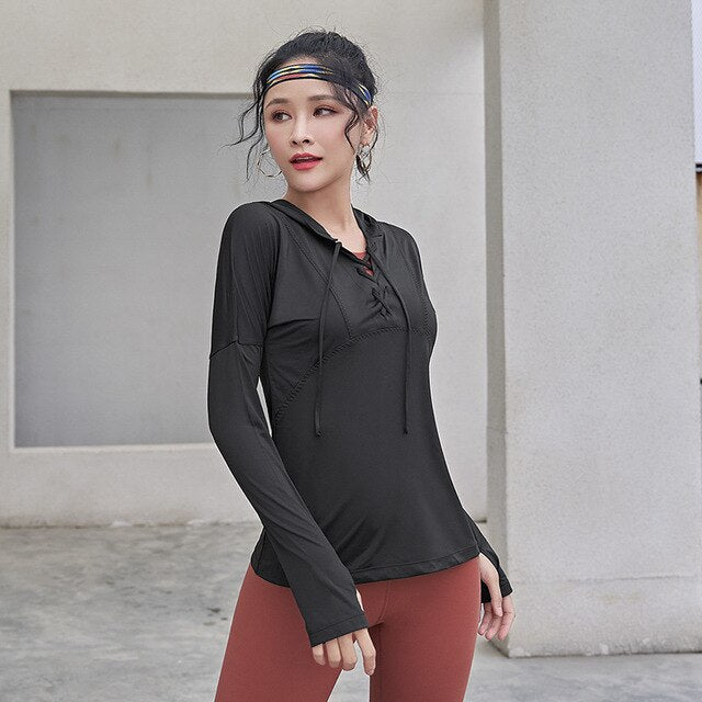 Quick Dry Stretch Slim Fit Yoga Tops Long Sleev Women Sport T Shirt Gym Jerseys Fitness Shirts RunningFemale Sports Top Cloth Sp