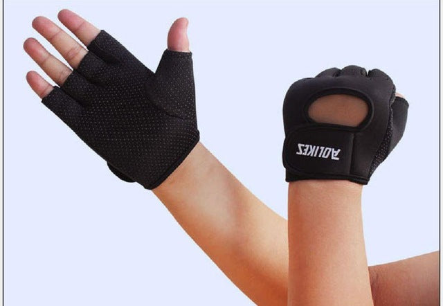 Anti-skid Weightlifting Gloves Fitness Half Finger Glove Strap Wraps Bodybuilding Musculation Gym Exercise Equipment