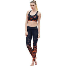 Load image into Gallery viewer, Woman 2 Piece Set yoga set women sports bra Sexy push up Gym Breathable Fitness Cloth Workout sport costumes for women capris