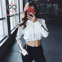 Load image into Gallery viewer, Short Cloth Women Gym Fitness Running Shirts Sexy Sport Long Sleeve Tees Tops Camiseta Pink Yoga Coat P235