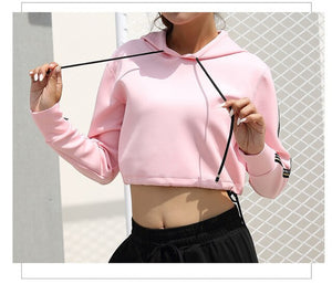 Short Cloth Women Gym Fitness Running Shirts Sexy Sport Long Sleeve Tees Tops Camiseta Pink Yoga Coat P235