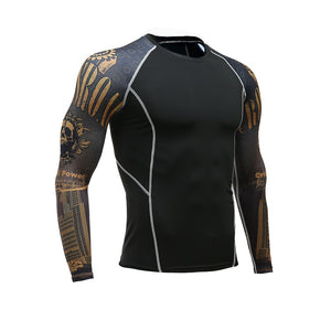 Men Women Fitness Long Sleeve Cycling Base Wear Men Bodybuilding Skin Sport Compression Shirt Bike Training Base Layer clothing