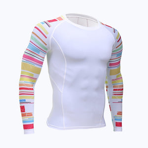 Men Women Fitness Long Sleeve Cycling Base Wear Men Bodybuilding Skin Sport Compression Shirt Bike Training Base Layer clothing