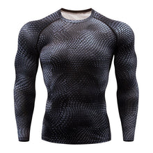 Load image into Gallery viewer, 2018 New Long Sleeve T-shirt Sport Men Quick Dry Men&#39;s Cycling Base Wear Snake Gym Apparel Fitness Mens Rashgard Tights jerseys