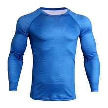 Load image into Gallery viewer, 2018 New Long Sleeve T-shirt Sport Men Quick Dry Men&#39;s Cycling Base Wear Snake Gym Apparel Fitness Mens Rashgard Tights jerseys