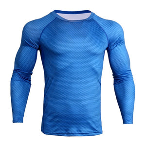 2018 New Long Sleeve T-shirt Sport Men Quick Dry Men's Cycling Base Wear Snake Gym Apparel Fitness Mens Rashgard Tights jerseys