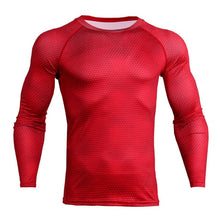 Load image into Gallery viewer, 2018 New Long Sleeve T-shirt Sport Men Quick Dry Men&#39;s Cycling Base Wear Snake Gym Apparel Fitness Mens Rashgard Tights jerseys