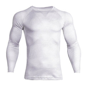 2018 New Long Sleeve T-shirt Sport Men Quick Dry Men's Cycling Base Wear Snake Gym Apparel Fitness Mens Rashgard Tights jerseys